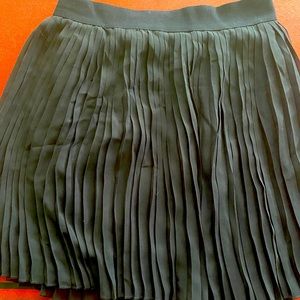 Black pleated skater skirt
